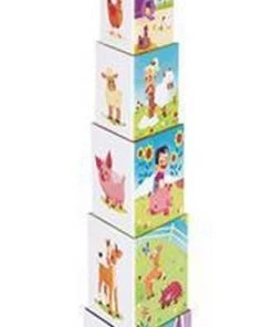 Janod Stapeltoren - Het Leven Op De Boerderij -leerzame-spellen Verkoopwinkel 284x840