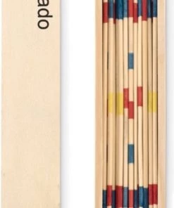 JEAN Mikado Spel In Houten Kistje Met Schuifdeksel - 41 Stokken 18cm - Schoencadeautjes Sinterklaas