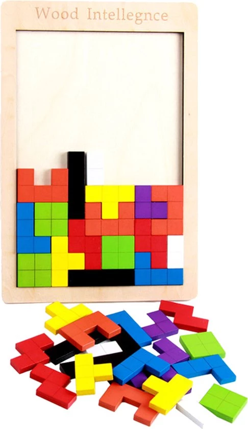 Hoekstar Games Puzzelkubus - Houten Tetris Puzzel - Speelgoed Vanaf 3 Jaar 7 Hoekstar Games Puzzelkubus - Houten Tetris Puzzel - Speelgoed Vanaf 3 Jaar - Afbeelding 5