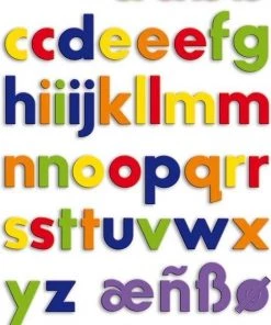 Quercetti Kleine Letters ABC Magneten, 48st.
