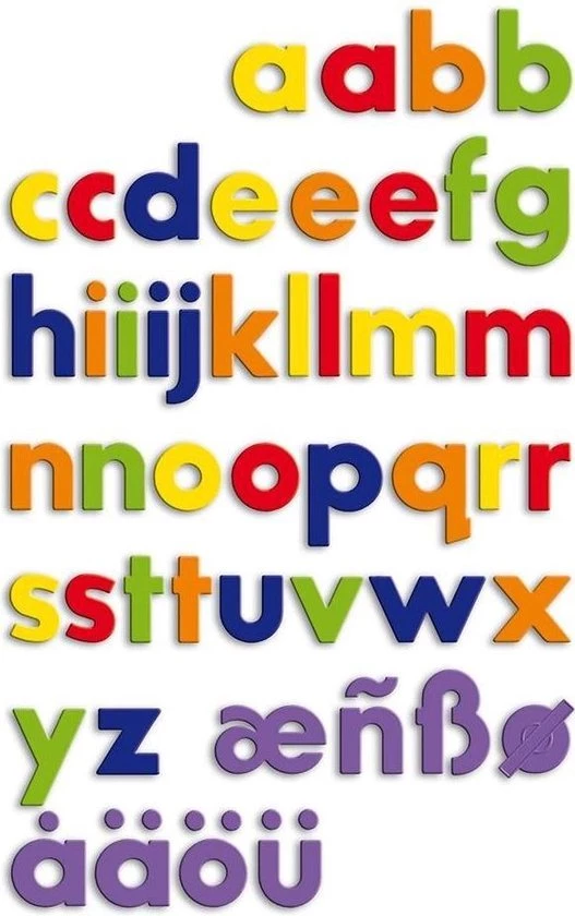 Quercetti Kleine Letters ABC Magneten, 48st. 3 Quercetti Kleine Letters ABC Magneten, 48st.