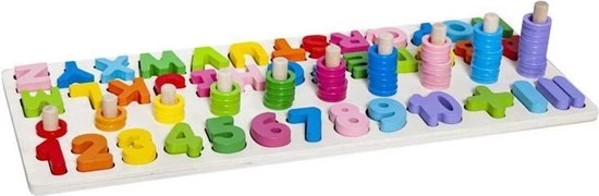 IsoTrade Houten Speelgoed - Alfabet Leren - Cijfers - Leren Tellen - Alfabet - Puzzel - Kinderen 6 IsoTrade Houten Speelgoed - Alfabet Leren - Cijfers - Leren Tellen - Alfabet - Puzzel - Kinderen - Afbeelding 4