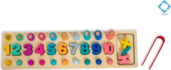 Houten Vormenspel - Magnetische - Educatief - 3 T/m 6 Jaar - Fdbw 4 Houten Vormenspel - Magnetische - Educatief - 3 T/m 6 Jaar - Fdbw - Afbeelding 2