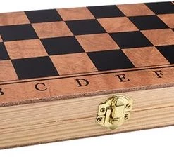 Shagam 3-in-1 Bordspel - 29 Cm - Schaakbord - Dambord - Backgammon - Schaakspel - Schaakset - Schaken - Dammen - Met Schaakstukken - Chess - Hout - Opklapbaar -leerzame-spellen Verkoopwinkel 550x231 5