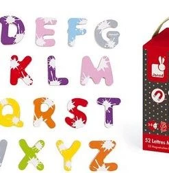 Janod Magneten - 52 Magnetische Letters Splash -leerzame-spellen Verkoopwinkel 550x252