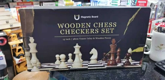 Merkloos Schaakbord | Dambord | Schaakspel | 39 X 39 Cm | Schaakset | Schaken | Dammen | Met Schaakstukken | 2-in-1 Bordspel | Chess | Hout | Magnetisch | Opklapbaar 14 Merkloos Schaakbord | Dambord | Schaakspel | 39 X 39 Cm | Schaakset | Schaken | Dammen | Met Schaakstukken | 2-in-1 Bordspel | Chess | Hout | Magnetisch | Opklapbaar - Afbeelding 12