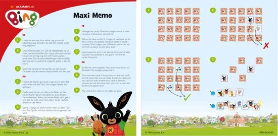 Bambolino Toys - Bing Maxi Memo - Memory Spel Met Extra Grote Kaarten - Educatief Speelgoed - Geheugenspel 9 Bambolino Toys - Bing Maxi Memo - Memory Spel Met Extra Grote Kaarten - Educatief Speelgoed - Geheugenspel - Afbeelding 7