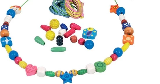 New Classic Toys - Houten Kralen In Box -260 Gr. 10 New Classic Toys - Houten Kralen In Box -260 Gr. - Afbeelding 8