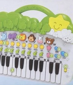Basic Dierenpiano - Muziek Piano - Dieren - Vanaf 12 Maanden - Jungle Piano -leerzame-spellen Verkoopwinkel 550x290 1