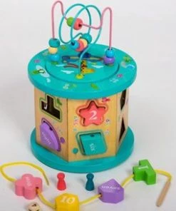 FDWB Houten Blokkendoos Met Vormen En Kralenrek - Multifunctioneel- Educatief - 3 T/m 6 Jaar - Fdbw -leerzame-spellen Verkoopwinkel 550x305 4