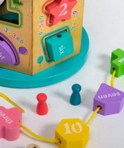 FDWB Houten Blokkendoos Met Vormen En Kralenrek - Multifunctioneel- Educatief - 3 T/m 6 Jaar - Fdbw -leerzame-spellen Verkoopwinkel 550x305 6