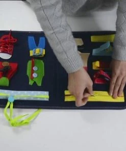 PROSIN? Busy Board - Educational Toys -Basisvaardigheidsbord - Montessori - Motoriek Speelgoed - Leerspeelgoed - Leren - Ontwikkeling - Veter Strikken - Knopen Leggen - Educatieve Spellen - Ik Leer - Leerzaam Speelgoed - Speelgoed -leerzame-spellen Verkoopwinkel 550x309 124