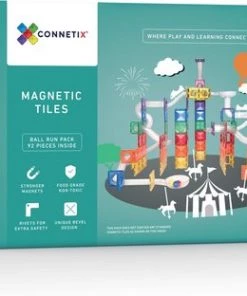 Connetix Tiles Connetix - Ball Run Pack Knikkerbaan 92 Stuks - Magnetisch Constructiespeelgoed