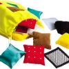 WoodyDoody Montessori Sensorisch Speelgoed Zak Met Dubbele Aanraak Perceptie Tegeltjes - Sensory Play - Sensopatisch Speelgoed - Hoogwaardig Aanraakgevoelige Stoffen - Zintuiglijk Spel - Houten Speelgoed
