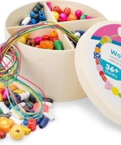 New Classic Toys - Houten Kralen In Box -260 Gr. 16 New Classic Toys - Houten Kralen In Box -260 Gr. -leerzame-spellen Verkoopwinkel 550x330 4