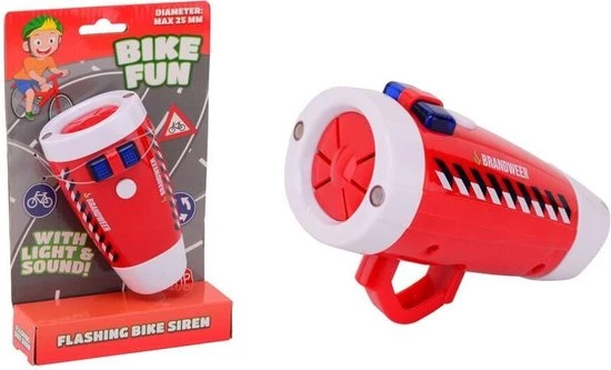 Basic Bike Fun Brandweer Fietssirene Met Licht En Geluid 3 Basic Bike Fun Brandweer Fietssirene Met Licht En Geluid
