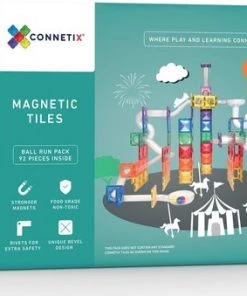 Connetix Tiles Connetix - Ball Run Pack Knikkerbaan 92 Stuks - Magnetisch Constructiespeelgoed -leerzame-spellen Verkoopwinkel 550x339 1
