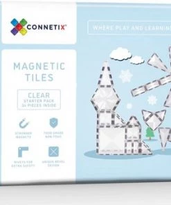 Connetix Tiles Connetix - Starter Clear Pack 34 Stuks - Magnetisch Constructiespeelgoed