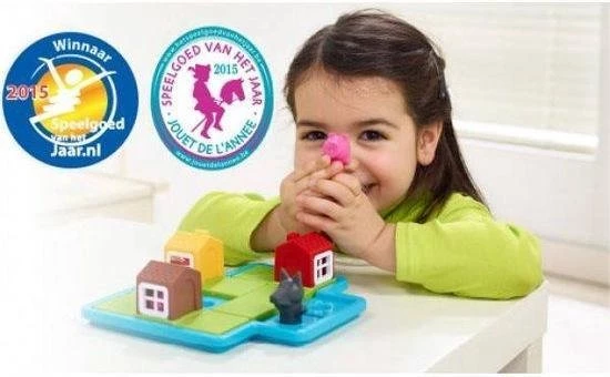 SmartGames - Drie Kleine Biggetjes Deluxe - Kleuterspel - 48 Opdrachten 11 SmartGames - Drie Kleine Biggetjes Deluxe - Kleuterspel - 48 Opdrachten - Afbeelding 9