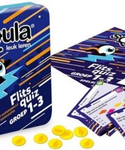 Spellenbundel - Squla - 2 Stuks - Flitsquiz Groep 1 2 3 - Taal Kaartspel (groep 1&2) -leerzame-spellen Verkoopwinkel 550x345 8