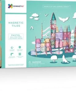 Connetix Tiles Connetix - Pastel Ball Run Pack Knikkerbaan 106 Stuks - Magnetisch Constructiespeelgoed