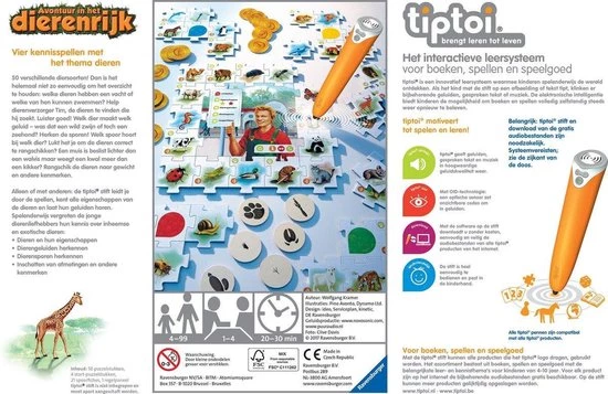 Tiptoi? Spel Avontuur In Het Dierenrijk - Ravensburger - Leersysteem 5 Tiptoi? Spel Avontuur In Het Dierenrijk - Ravensburger - Leersysteem - Afbeelding 3