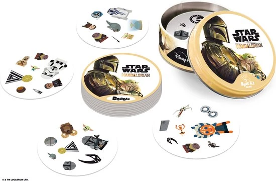 Zygomatic Board Game Studio Dobble Star Wars The Mandalorian - Kaartspel 9 Zygomatic Board Game Studio Dobble Star Wars The Mandalorian - Kaartspel - Afbeelding 7