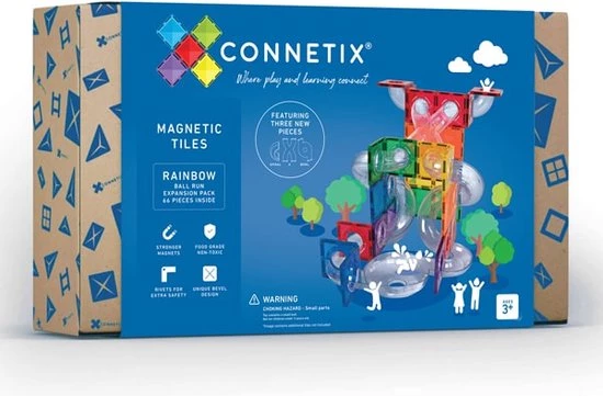 Connetix Tiles Connetix - Ball Run Pack Knikkerbaan Uitbreiding 66 Stuks - Magnetisch Constructiespeelgoed 3 Connetix Tiles Connetix - Ball Run Pack Knikkerbaan Uitbreiding 66 Stuks - Magnetisch Constructiespeelgoed