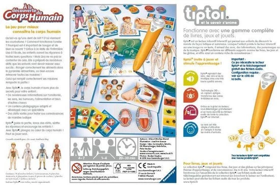 Ravensburger Tiptoi® Spel Het Menselijk Lichaam Ontdekken - Franstalig 4 Ravensburger Tiptoi® Spel Het Menselijk Lichaam Ontdekken - Franstalig - Afbeelding 2