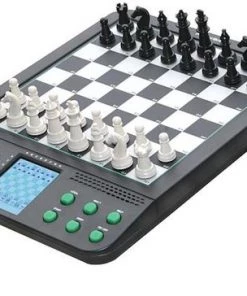 Shagam Elektronisch Schaakbord - Met Magnetische Schaakstukken - Schaakcomputer - 8 In 1 Computer - Schaakset - Schaakspel - Schaakles - Dammen - 4 Op Een Rij - Reversi