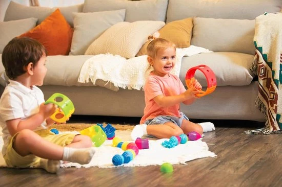 Lalaboom - Regenboog En Educatieve Kralen (13 St) 4 Lalaboom - Regenboog En Educatieve Kralen (13 St) - Afbeelding 2