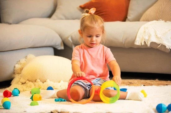 Lalaboom - Regenboog En Educatieve Kralen (13 St) 5 Lalaboom - Regenboog En Educatieve Kralen (13 St) - Afbeelding 3