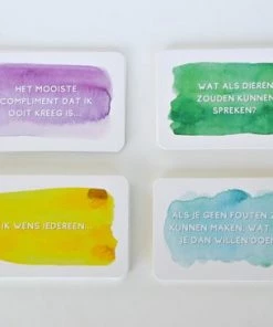 Therhappy - Therapie - Babbelkaartjes - Kinderen/Jongeren/Volwassenen - Verbinding- Gesprekstechniek 10 Therhappy - Therapie - Babbelkaartjes - Kinderen/Jongeren/Volwassenen - Verbinding- Gesprekstechniek -leerzame-spellen Verkoopwinkel 550x366 189