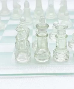 Merkloos Glazen Schaakbord | Schaakset | 25 X 25 Cm | Schaakspel | Met Schaakstukken | Schaakbord Glas -leerzame-spellen Verkoopwinkel 550x367 26