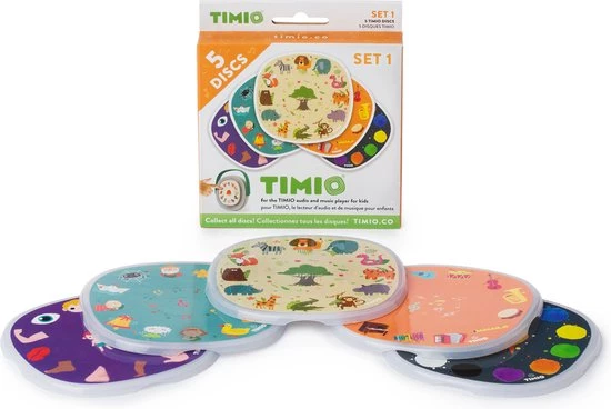 TIMIO Disk Set # 1: 5 Disks - Leer Kleuren, Wilde Dieren, Muziekinstrumenten, Kinderliedjes Vol. 1, Lichaamsdelen- In 8 Talen - Vanaf 2 Jaar ? Educatief Speelgoed 3 TIMIO Disk Set # 1: 5 Disks - Leer Kleuren, Wilde Dieren, Muziekinstrumenten, Kinderliedjes Vol. 1, Lichaamsdelen- In 8 Talen - Vanaf 2 Jaar ? Educatief Speelgoed