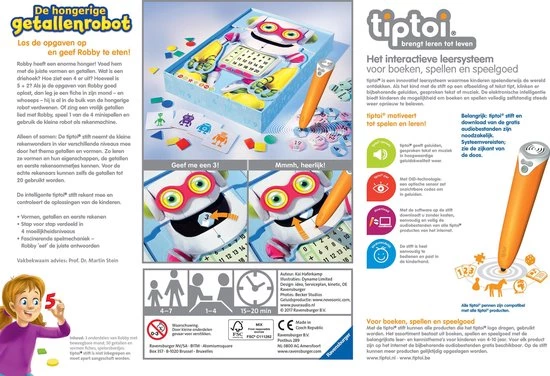 Tiptoi® Spel De Hongerige Getallenrobot - Ravensburger - Leersysteem 9 Tiptoi® Spel De Hongerige Getallenrobot - Ravensburger - Leersysteem - Afbeelding 7