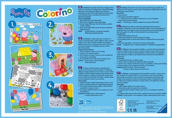 Ravensburger Peppa Pig Colorino - Educatief Spel 6 Ravensburger Peppa Pig Colorino - Educatief Spel - Afbeelding 4
