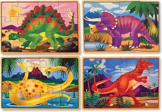 Melissa & Doug Dinosaurus Puzzel Set 9 Melissa & Doug Dinosaurus Puzzel Set - Afbeelding 7