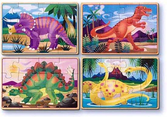 Melissa & Doug Dinosaurus Puzzel Set 5 Melissa & Doug Dinosaurus Puzzel Set - Afbeelding 3