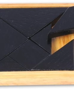 Longfield Games Tangram Houten Bordspel In Doosje 13x13cm