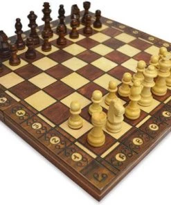 Shagam 3-in-1 Bordspel - 29 Cm - Magnetisch - Schaakbord - Dambord - Backgammon - Schaakspel - Schaakset - Schaken - Dammen - Met Schaakstukken - Chess - Hout - Opklapbaar -leerzame-spellen Verkoopwinkel 550x392 7