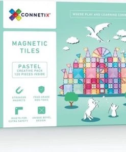 Connetix Tiles Connetix - Creative Pack Pastel 120 Stuks - Magnetisch Constructiespeelgoed