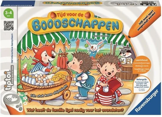 Tiptoi® Spel Tijd Voor De Boodschappen - Ravensburger - Leersysteem 3 Tiptoi® Spel Tijd Voor De Boodschappen - Ravensburger - Leersysteem