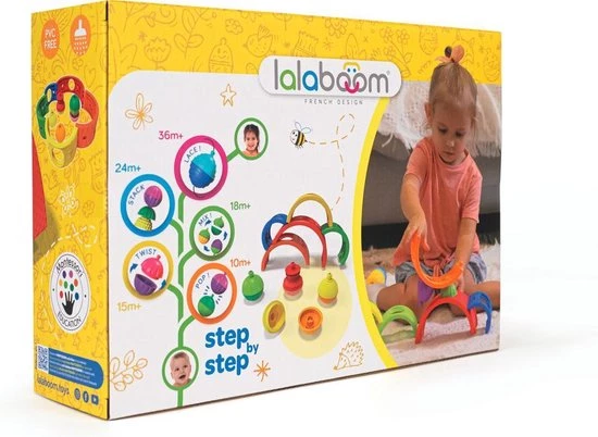 Lalaboom - Regenboog En Educatieve Kralen (13 St) 3 Lalaboom - Regenboog En Educatieve Kralen (13 St)