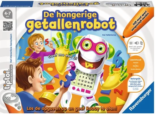 Tiptoi® Spel De Hongerige Getallenrobot - Ravensburger - Leersysteem 3 Tiptoi® Spel De Hongerige Getallenrobot - Ravensburger - Leersysteem