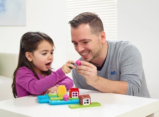 SmartGames - Drie Kleine Biggetjes Deluxe - Kleuterspel - 48 Opdrachten 14 SmartGames - Drie Kleine Biggetjes Deluxe - Kleuterspel - 48 Opdrachten - Afbeelding 12