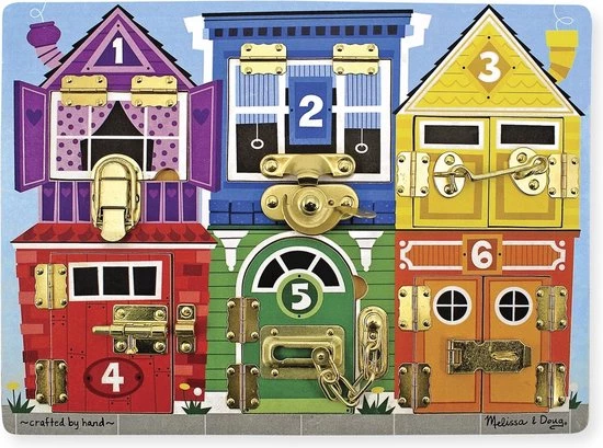 Melissa & Doug Activiteitenbord Met Sloten - Educatief Spel 3 Melissa & Doug Activiteitenbord Met Sloten - Educatief Spel