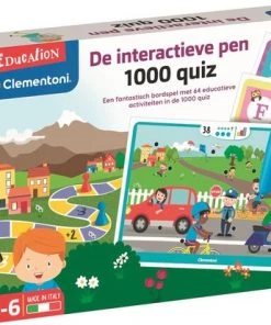 Education Clementoni - Interactieve Pen 1000 Quiz - Met Bordspel - Educatief Speelgoed 3-6 Jaar