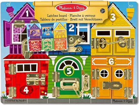 Melissa & Doug Activiteitenbord Met Sloten - Educatief Spel 11 Melissa & Doug Activiteitenbord Met Sloten - Educatief Spel - Afbeelding 9