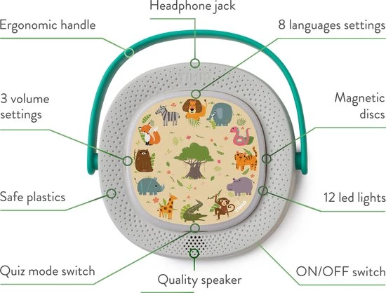 TIMIO Starter Kit: Interactieve Educatieve Audio-Speler + 5 Disks - Leer Woordjes, Muziek En Verhaaltjes - In 8 Talen - Educatief Speelgoed - Vanaf 2 Jaar 9 TIMIO Starter Kit: Interactieve Educatieve Audio-Speler + 5 Disks - Leer Woordjes, Muziek En Verhaaltjes - In 8 Talen - Educatief Speelgoed - Vanaf 2 Jaar - Afbeelding 7